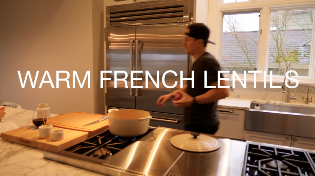 Warm French Lentils - BREAKING BREAD INSTEAD